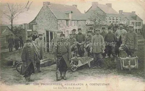 AK / Ansichtskarte Coetquidan Camp de Coetquidan VANNES 56 Morbihan Les prisonniers allemands Grande Guerre Européenne
