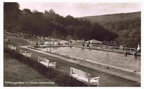 AK / Ansichtskarte Schlangenbad Taunus Hessen Schwimmbad