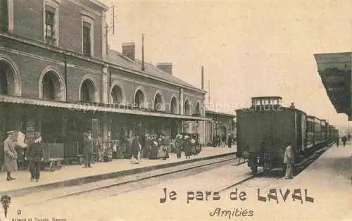 AK / Ansichtskarte LAVAL  53 Mayenne A la gare Feldpost