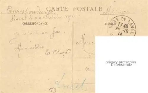 AK / Ansichtskarte LAVAL  53 Mayenne A la gare Feldpost