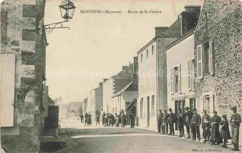 AK / Ansichtskarte Montsurs LAVAL 53 Mayenne Route de Saint Cénéré