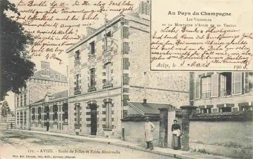 AK / Ansichtskarte Avize Epernay 51 Marne Ecole de Filles et Ecole Maternelle