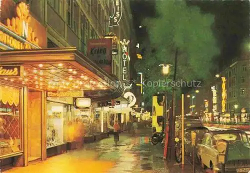 AK / Ansichtskarte FRANKFURT AM MAIN Kaiserstrasse bei Nacht