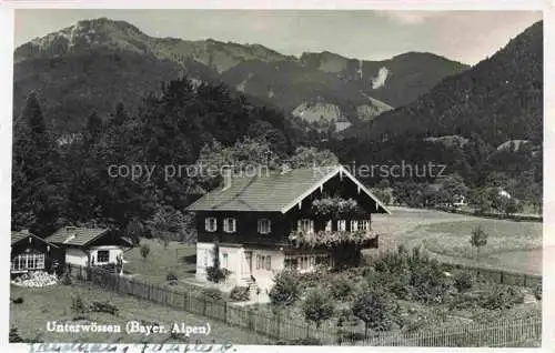AK / Ansichtskarte Unterwoessen Bayern Wohnhaus Bayerische Alpen