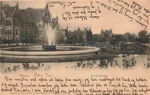 AK / Ansichtskarte Altona  HAMBURG Am Kaiserplatz Brunnen