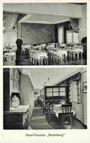 AK / Ansichtskarte Urbar Koblenz Rhein St Goar Rheinland-Pfalz Hotel Pension Rheinberg Restaurant