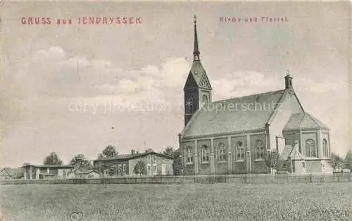 AK / Ansichtskarte Jendryssek Kalety Stahlhammer PL Kirche und Pfarrei