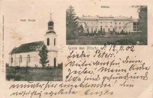 AK / Ansichtskarte Nitsche Czempin PL Katholische Kirche Schloss