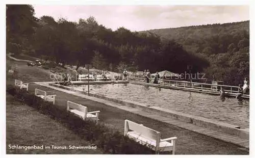 AK / Ansichtskarte Schlangenbad Taunus Hessen Schwimmbad