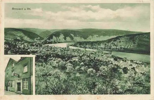 AK / Ansichtskarte Boppard Rhein Rheinland-Pfalz Panorama Restaurant Adler