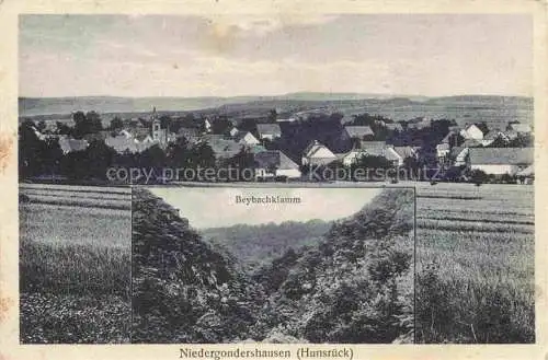 AK / Ansichtskarte Niedergondershausen Gondershausen Rheinland-Pfalz Panorama Beybachklamm Landschaft