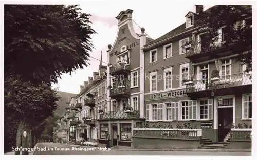 AK / Ansichtskarte Schlangenbad Taunus Hessen Rheingauer Strasse Hotel Victoria