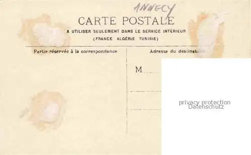 AK / Ansichtskarte ANNECY 74 Haute-Savoie Junger Herr am Wasser Raddampfer