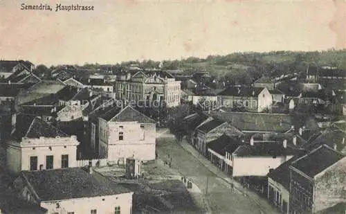 AK / Ansichtskarte Semendria Smederevo Jezava Podunavlje Serbija Panorama Hauptstrasse
