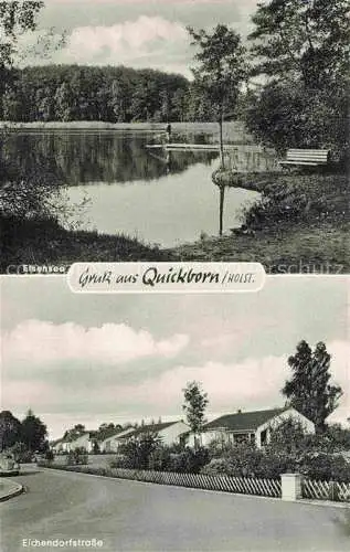 AK / Ansichtskarte Quickborn  Pinneberg Heide Partie am Elsensee Wohnsiedlung Eichendorfstrasse
