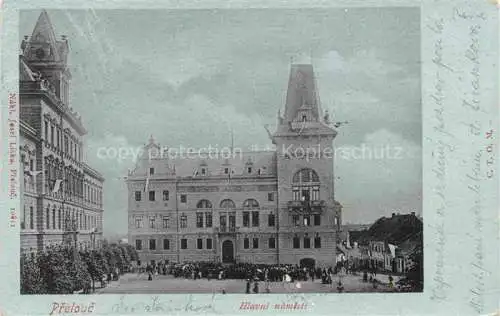 AK / Ansichtskarte Prelouc Pschelautsch Pardubice CZ Hlavni namesti