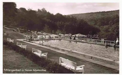 AK / Ansichtskarte Schlangenbad Taunus Hessen Schwimmbad
