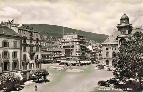 AK / Ansichtskarte Neuchatel NE Place Numa Droz