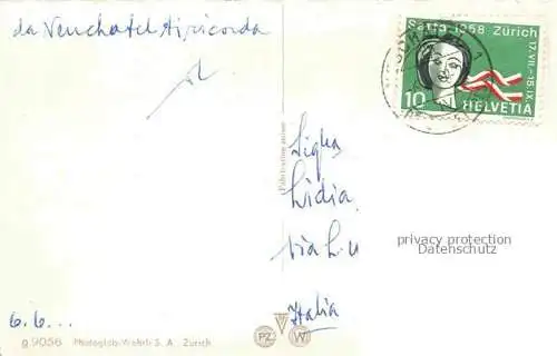 AK / Ansichtskarte Neuchatel NE Place Numa Droz