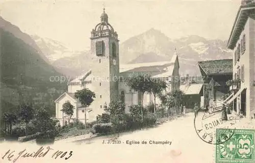 AK / Ansichtskarte Champery VS Eglise