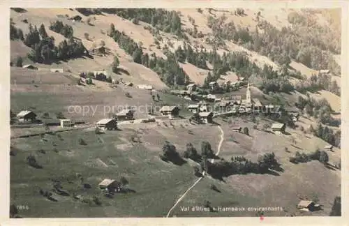 AK / Ansichtskarte Val-d Illiez VS et hameaux environments vue aérienne
