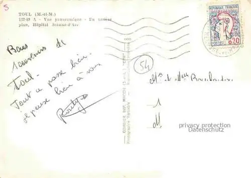 AK / Ansichtskarte Toul 54 Meurthe-et-Moselle Hôpital Jeanne d'Arc vue aérienne