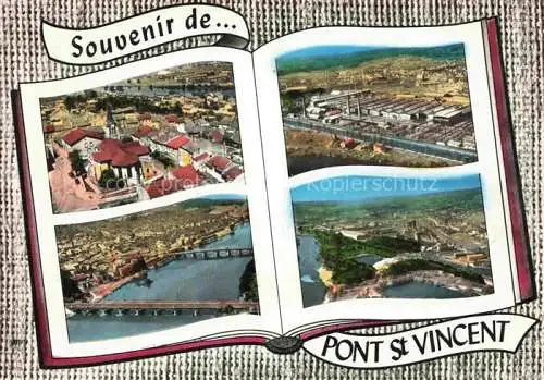 AK / Ansichtskarte Pont-St-Vincent 54 Meurthe-et-Moselle Fliegeraufnahmen Bildband Buch