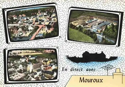 AK / Ansichtskarte Mouroux Meaux 77 Seine-et-Marne Vue générale Usine Eglise vues aériennes