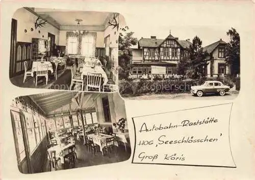 AK / Ansichtskarte Gross-Koeris Grosskoeris Dahme-Spreewald Brandenburg Autobahn-Raststaette HOG Seeschloesschen