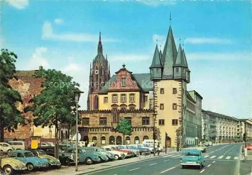 AK / Ansichtskarte FRANKFURT AM MAIN Saalhof mit Rententurm und Dom