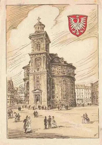 AK / Ansichtskarte FRANKFURT AM MAIN Paulskirche Zeichnung