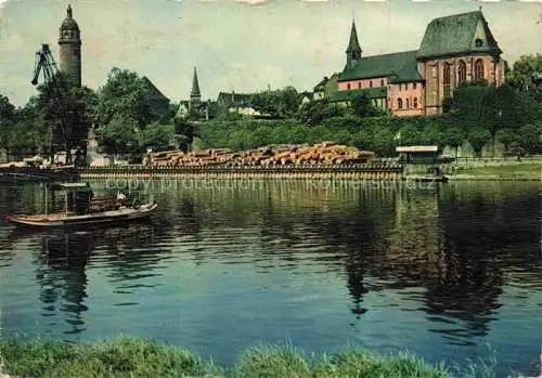 AK / Ansichtskarte Hoechst Hoechst Frankfurt Main Mainpartie Kirche Turm