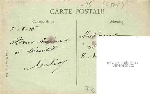 AK / Ansichtskarte Viarmes Sarcelles 95 Val-d Oise Entree par la rue de la Gare