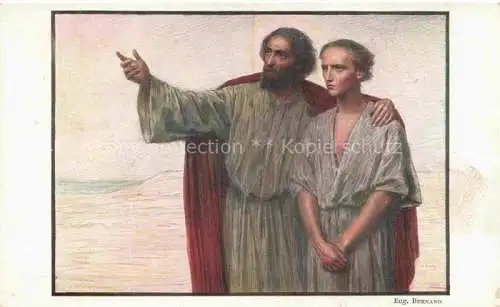 AK / Ansichtskarte BURNAND Eugene (1850-1921) Kuenstlerkarte Pro Juventute age scolaire