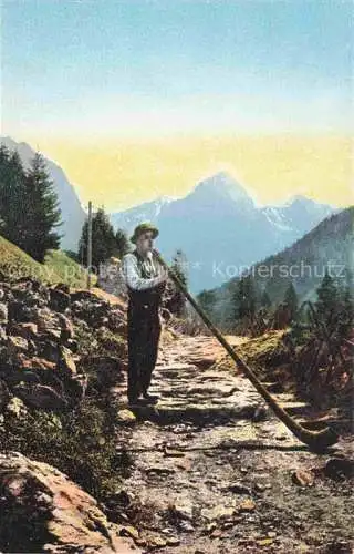 AK / Ansichtskarte Alphorn Cor des Alpes-- Schweiz