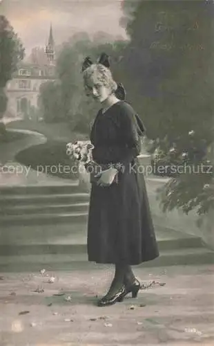 AK / Ansichtskarte Foto NPG Nr. 7349/6 Konfirmation Glueckwunsch Frau
