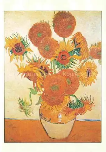 AK / Ansichtskarte GOGH van Vincent (1853-1890) Kuenstlerkarte Touenesols Sonnenblumen