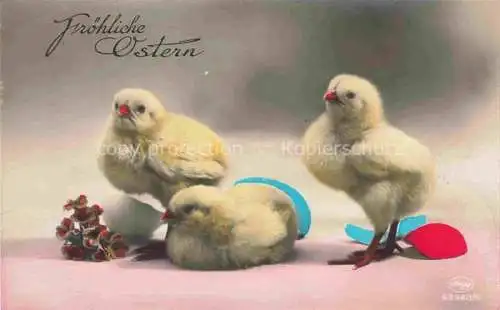 AK / Ansichtskarte Foto Amag Nr. 63963/6 Kueken Ostern Paques 