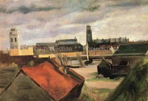 AK / Ansichtskarte COROT Jean-Baptiste Camille (1796-1875) Kuenstlerkarte les Tours de Dunkerque 