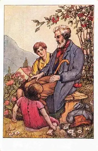 AK / Ansichtskarte MONOD Mireille Lausanne Kuenstlerkarte Jugend 