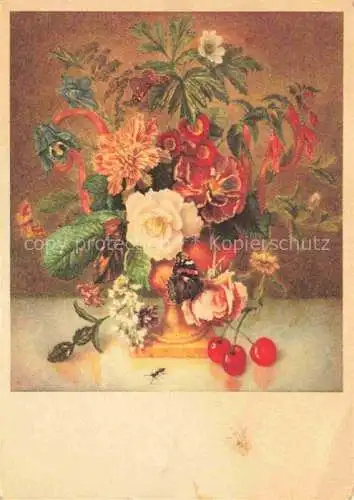AK / Ansichtskarte STEINER Emanuel (1778-1831) Kuenstlerkarte Vase mit Blumen 