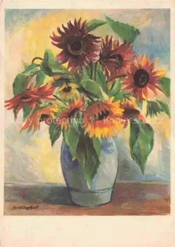 AK / Ansichtskarte SIEGFRIED Arne Zuerich Kuenstlerkarte Sonnenblumen 