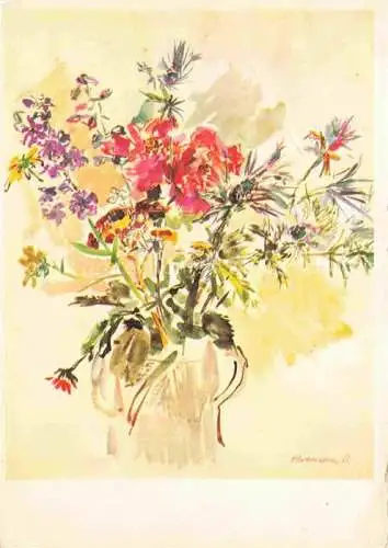 AK / Ansichtskarte KOKOSCHKA Otto (1886-1980) Kuenstlerkarte Blumen im Glas