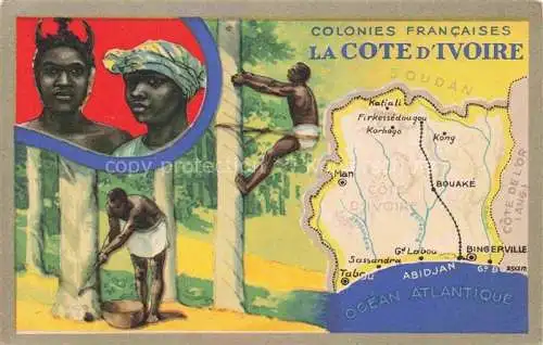 AK / Ansichtskarte Cote d Ivoire Elfenbeinkueste Côte d'Ivoire Colonies Francaises