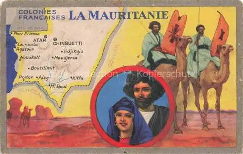 AK / Ansichtskarte Mauretanien Mauretanie La Mauritanie Colonies Francaises
