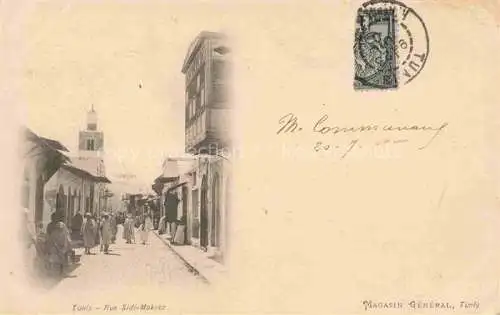 AK / Ansichtskarte TUNIS Tunesie Rue Sidi-Makrez
