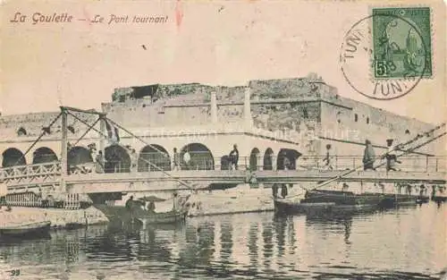 AK / Ansichtskarte La Goulette  Tunesie Le pont tournant