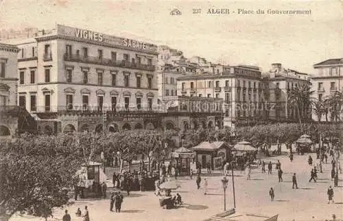 AK / Ansichtskarte ALGER  Algerie Place du Gouvernement