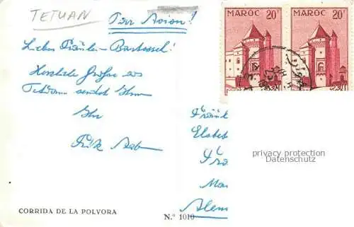 AK / Ansichtskarte Tetuan Tetouan Maroc Corrida de la polvora