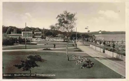 AK / Ansichtskarte GoeHREN  Ostseebad Ruegen Musikpavillon und Strandpromenade